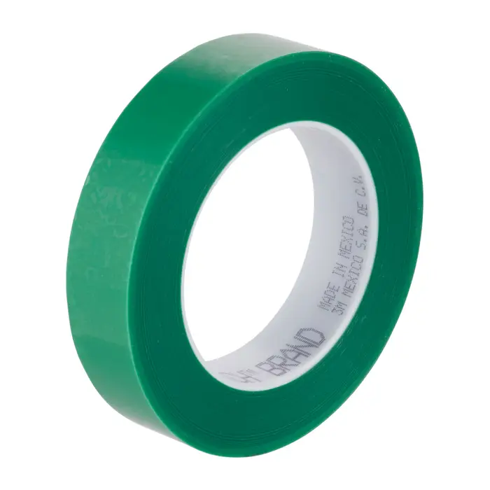 3M 851 Hochtemperatur Polyester Klebeband, Grün, 25,4 mm x 66 m, 101,6 µm