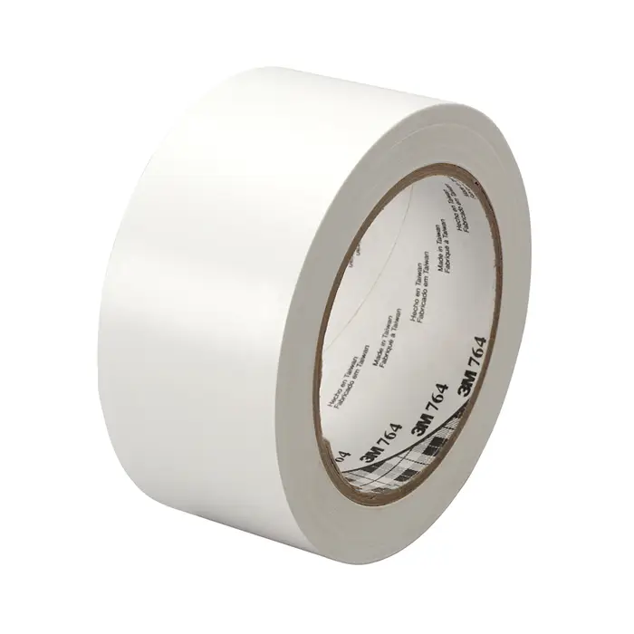 3M Allzweck-PVC-Klebeband 764, Weiß, 1250 mm x 33 m, 0.13 mm
