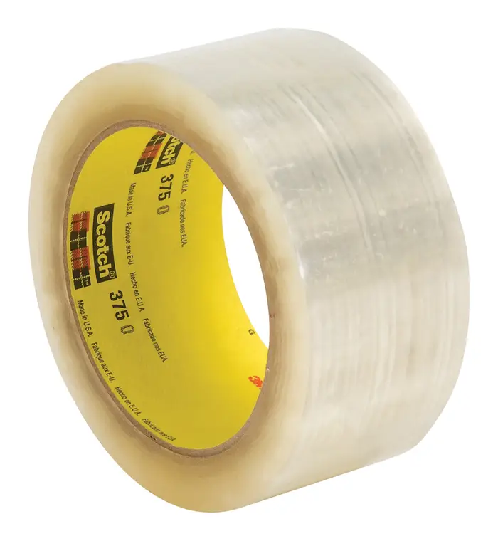 Scotch Hochleistungs-Verpackungsklebeband 375E, Transparent, 50 mm x 66 m, 0.075 mm