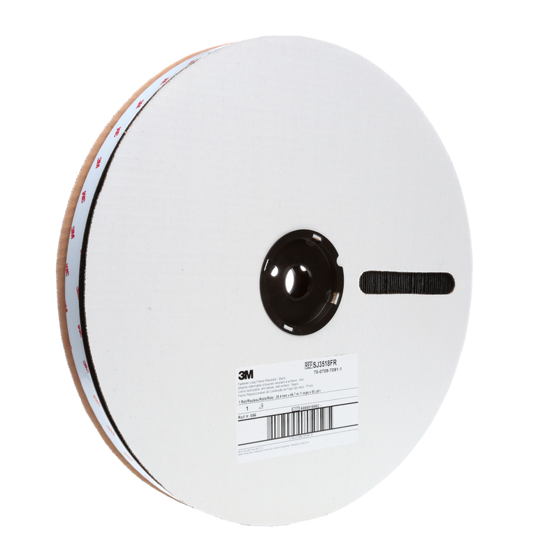 3M Schwer Entflammbares Schlaufenband SJ3518FR, Schwarz, 50 mm x 45.7 m, 3.6 mm, Innenbereich