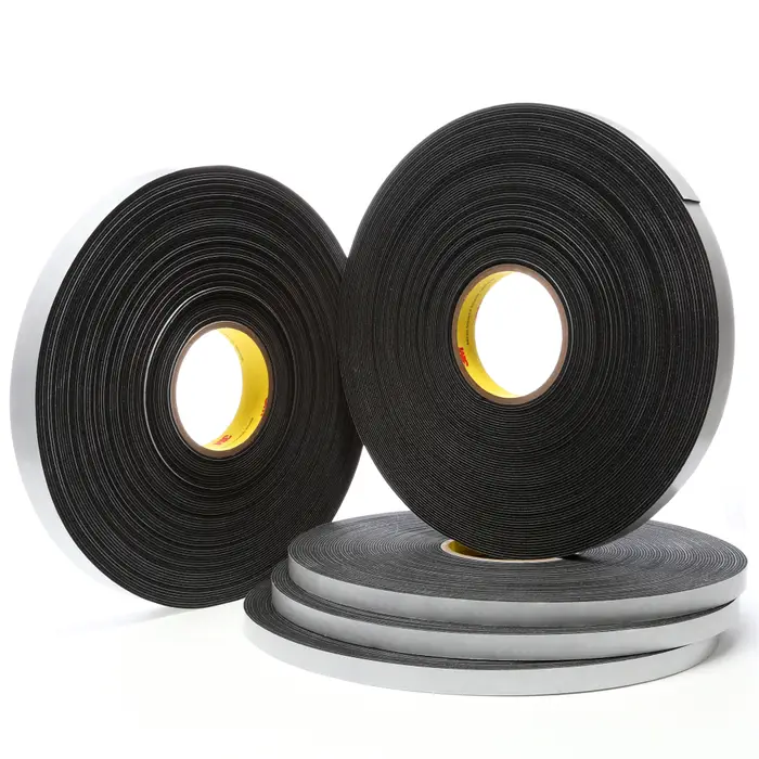 3M Einseitiges Vinyl-Schaumstoff-Klebeband 4516, Schwarz, 6 mm x 33 m, 1.6 mm