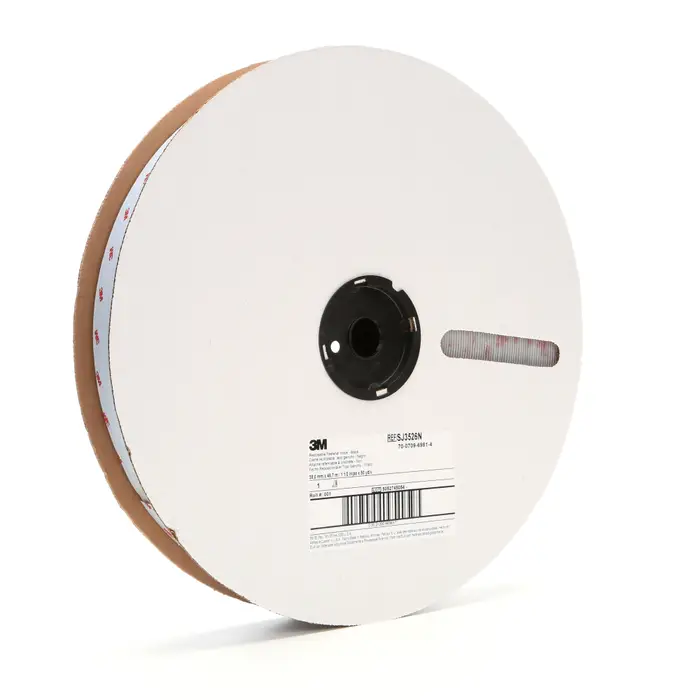 3M Hakenband SJ3526N, Schwarz, 25 mm x 45.7 m, 4.4 mm, Innenbereich