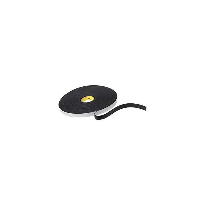 3M Einseitiges Vinyl-Schaumstoff-Klebeband 4718, Schwarz, 12 mm x 33 m, 3.2 mm