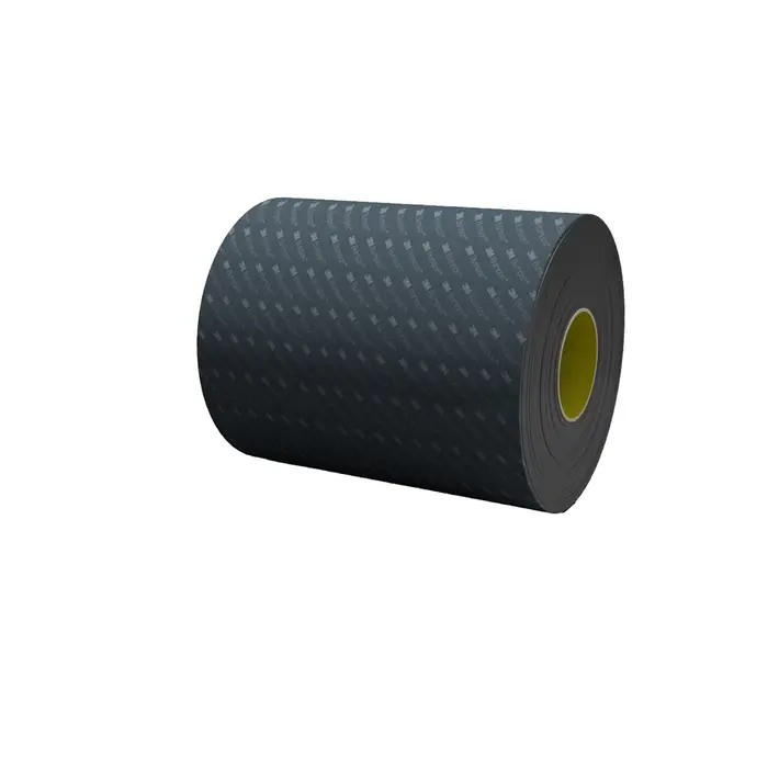3M Bumpon SJ5832 Elastikpuffer Rollenware, Schwarz, 114 mm x 66 m, 0,8 mm, Klebstoff Natur-Kautschuk R-30