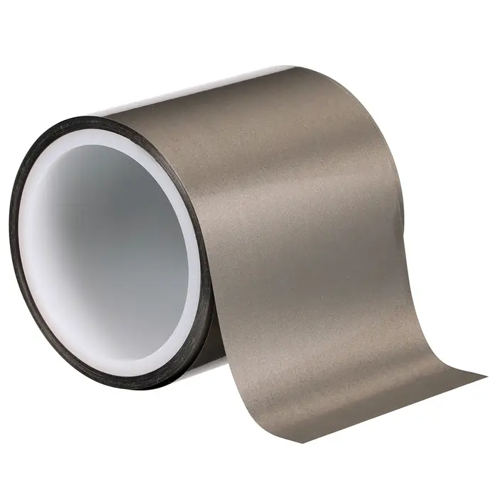 3M Elektrisch leitfähiges einseitiges Klebeband 5113SFT-50, Grau, 105 mm x 10 m, 8 Rollen/Packung