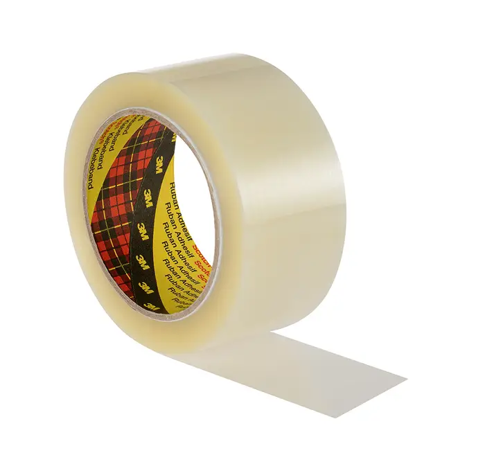 Scotch Hochleistungs-Verpackungsklebeband 3739, Transparent, 50 mm x 66 m, 0.056 mm