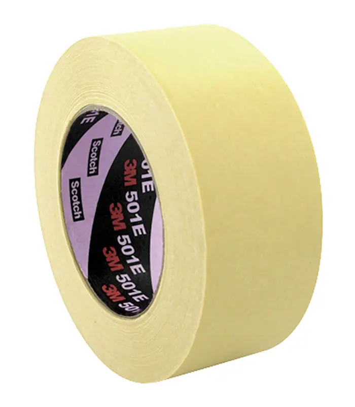 3M Industrie-Abdeckband für hohe Temperaturen 501E, Beige, 48 mm x 300 m