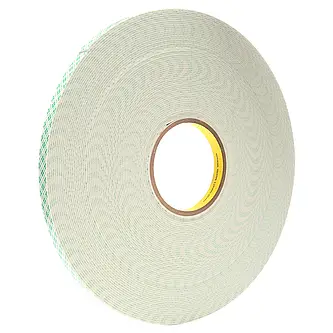 3M Doppelseitiges Urethanschaum-Klebeband 4026, Weiß, 6 mm x 33 m, 1.6 mm