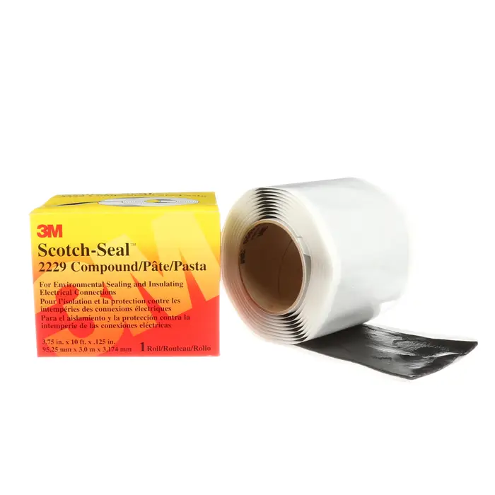 3M Scotch-Seal Mastikband 2229, selbstverschweißend, Schwarz, 95.3 mm x 3 m, 3.2 mm
