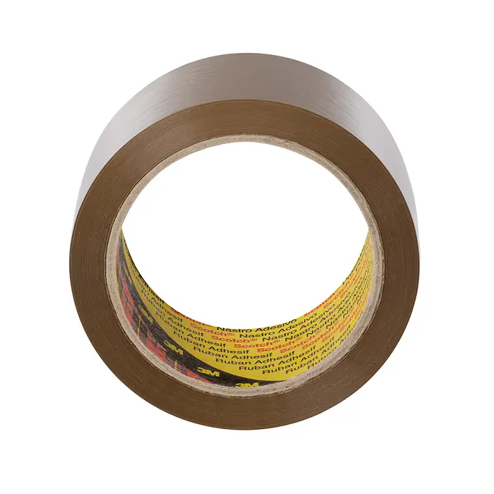 Scotch Verpackungsklebeband 371, Braun, 75 mm x 990 m, 0.048 mm