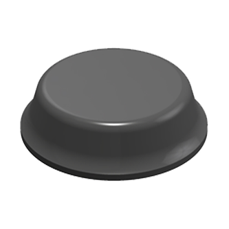 3M Bumpon SJ5012 Elastikpuffer, Grau, 12,7 x 3,5 mm, Klebstoff Natur-Kautschuk R-30