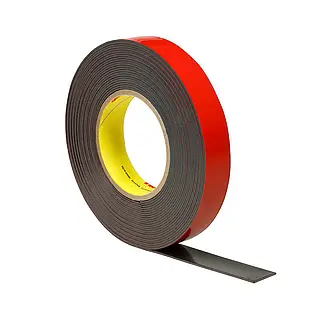 3M Acrylic Plus doppelseitiges Klebeband EX4008T, Schwarz, 0.8 mm, 1200 mm x 33 m