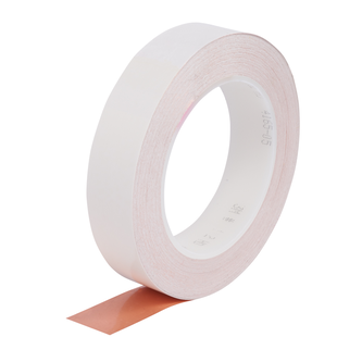 3M ET 1182 Kupferfolie glatt, mit leitfähigem Kleber beidseitig, Kupfer, 25 mm x 16,5 m x 0,09 mm