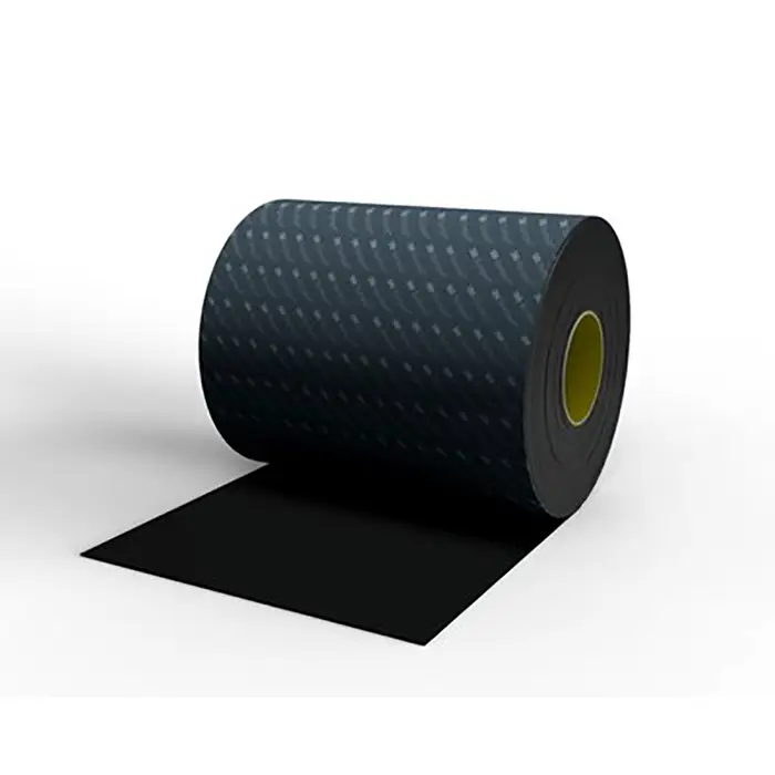 3M Bumpon SJ6208 Elastikpuffer Rollenware, Schwarz, 228,6 mm x 0,91 m, 3,2 mm, Klebstoff Synthese-Kautschuk R-25, Muster