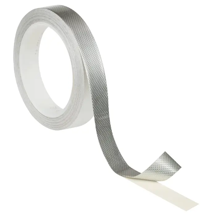3M ET 1345 Kupferfolie, geprägt, verzinnt, mit nicht-leitfähigem Kleber, Zinn, 584 mm x 950 m x 0,1 mm