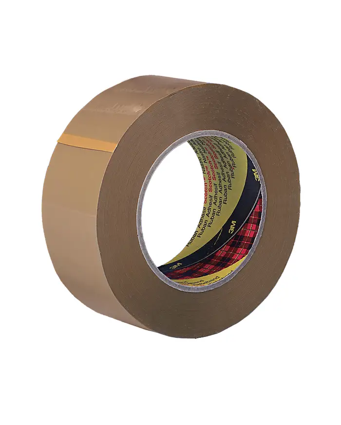 Scotch PVC Verpackungsklebeband 6890, Braun, 25 mm x 66 m, 0.06 mm