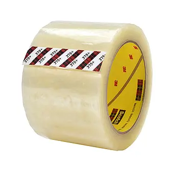 Scotch Stark haftendes Verpackungsdichtband 375+, Transparent, 72 mm x 914 m