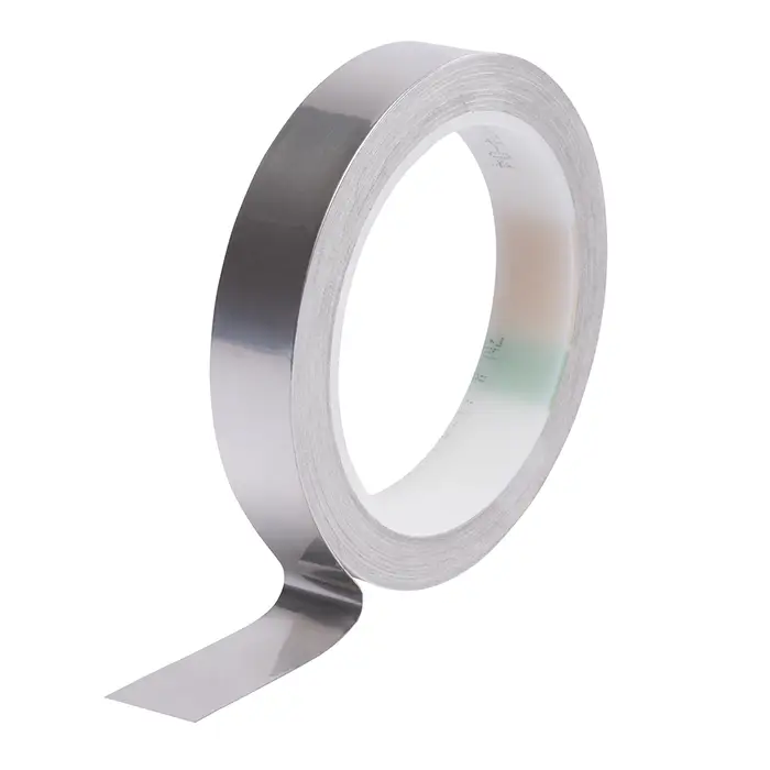 3M ET 1183 Kupferfolie glatt, verzinnt, mit leitfähigem Kleber, Zinn, 41 mm x 54,9 m x 0,07 mm