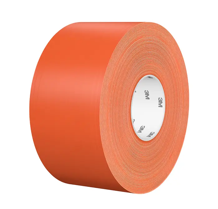 3M Langlebiges Bodenmarkierungsband 971L, Orange, 609.6 mm x 32.9 m, 0.43 mm
