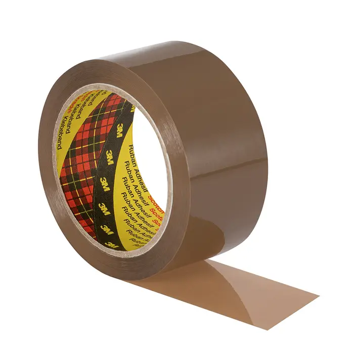 Scotch Hochleistungs-Verpackungsklebeband 3739, Braun, 50 mm x 66 m, 0.056 mm