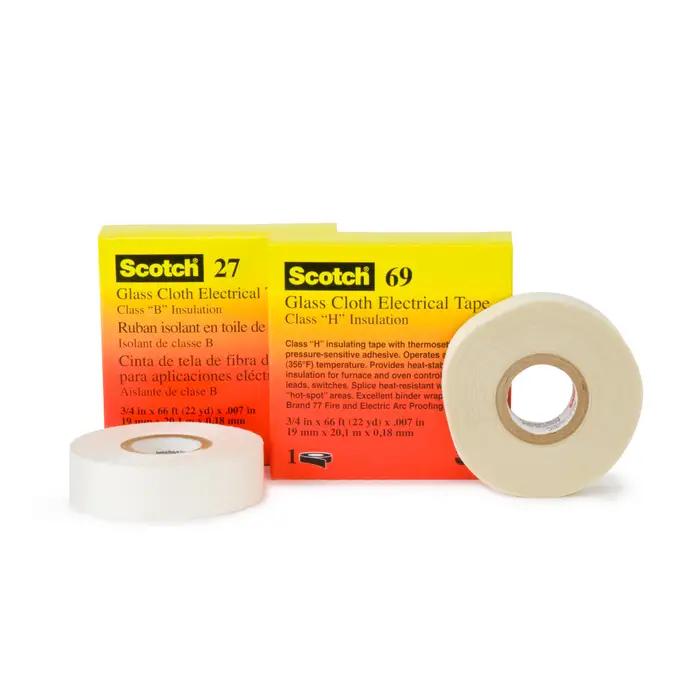 3M ET 69 Glasgewebeband, Weiß, 603 mm x 33 m x 0,18 mm