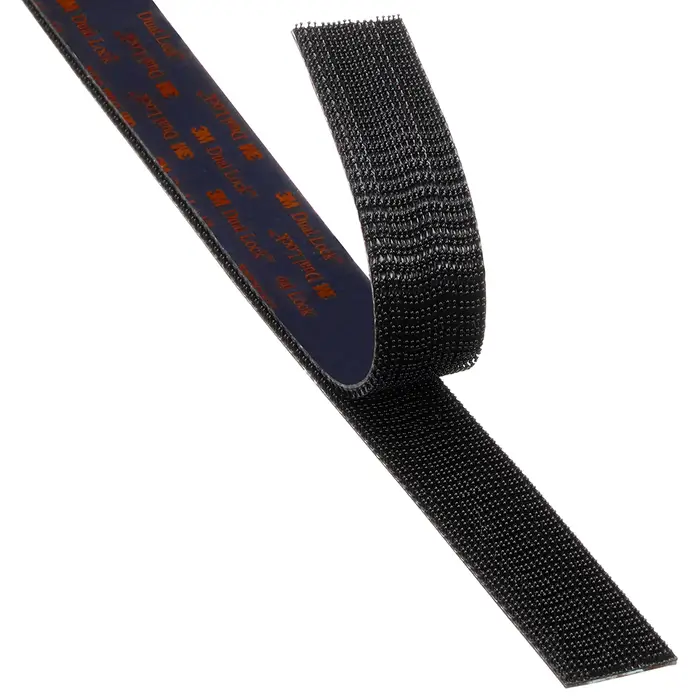 3M Dual Lock Flexibler Druckverschluss SJ3550CF, Schwarz, 50 mm x 45.7 m, 5.7 mm, 40 Köpfe/cm², Aussenbreich