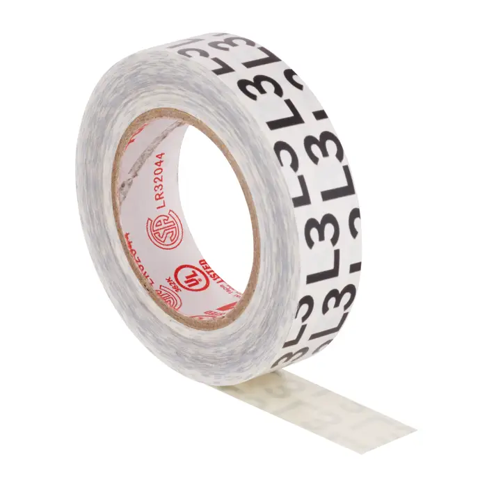 3M Temflex 1700 Vinyl Elektro-Isolierband, Grau, 15 mm x 10 m, 0,17 mm, Schwarz bedruckt "L3"